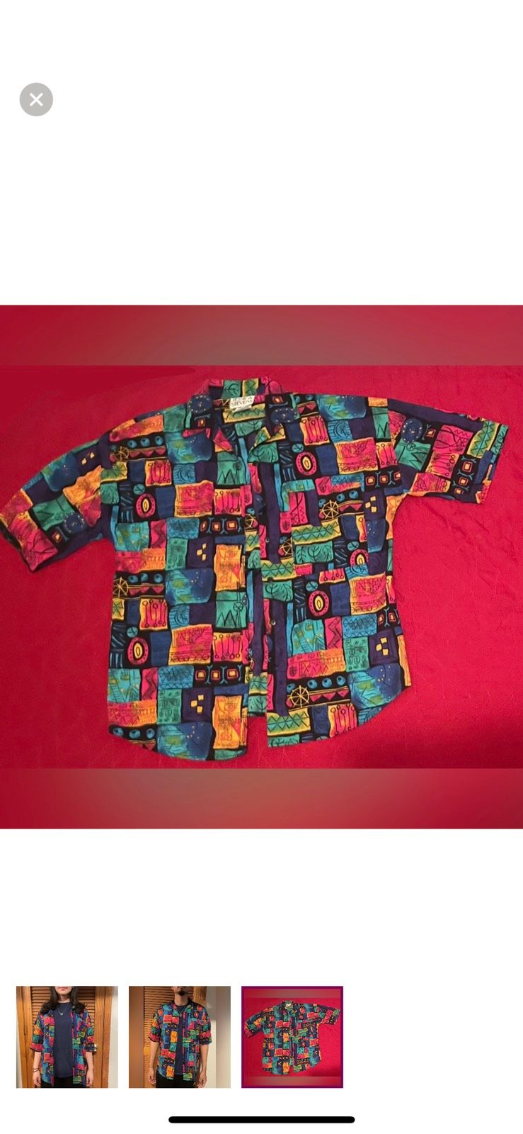 Vintage Vintage Jessica Stevens Multiple Colored Pattern Shirt Size M / US 6-8 / IT 42-44 - 3 Preview
