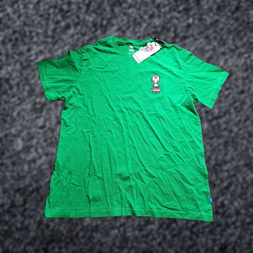 Doublet LEVIS Mens Double Sided Super Mario Toad Green T Shirt Adult Large Size US L / EU 52-54 / 3 - 1 Thumbnail