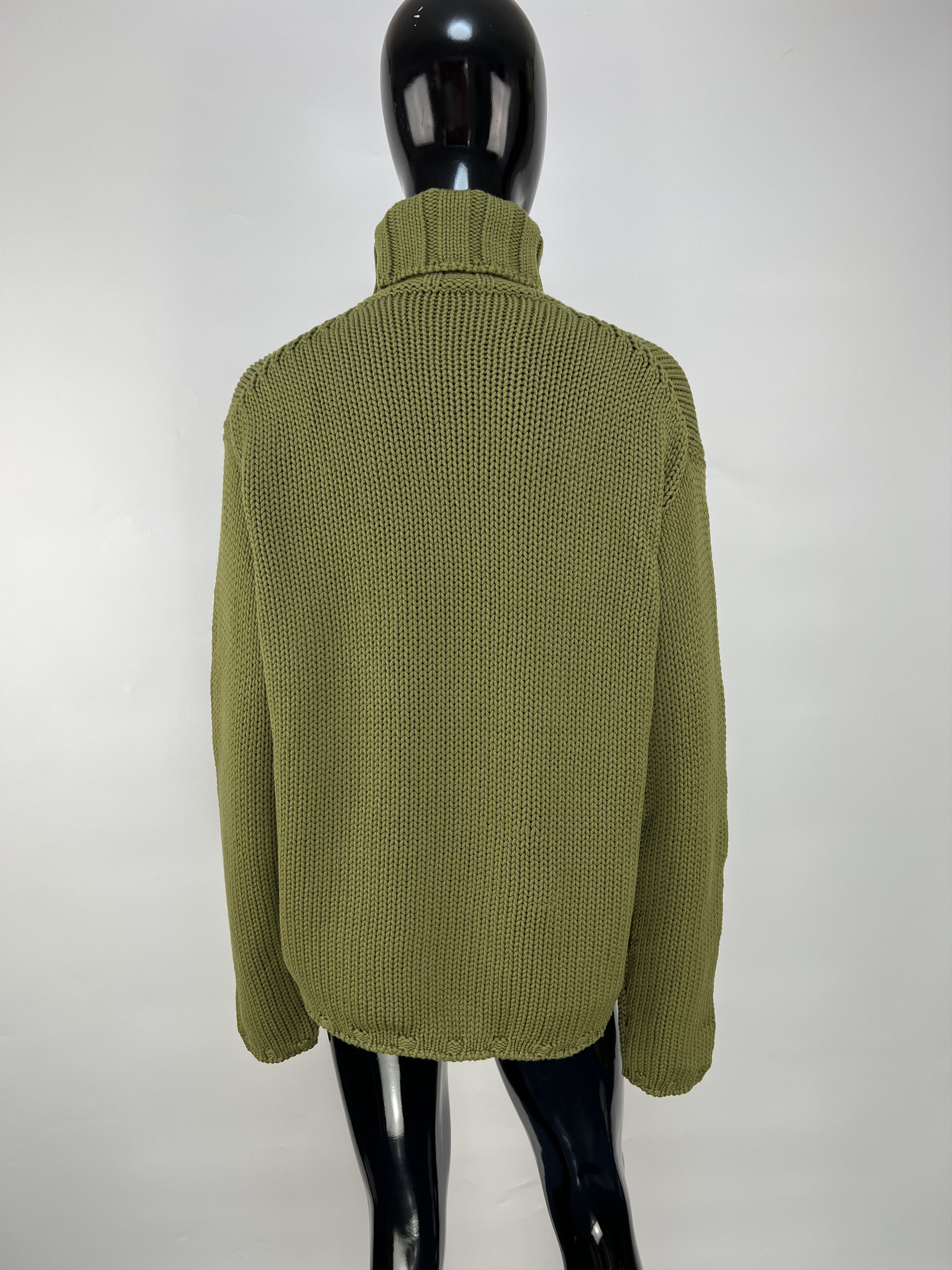 Cruciani Cruciani 100% Wool Knitted Turtleneck Sweater Size IT 44 Size M / US 6-8 / IT 42-44 - 3 Thumbnail