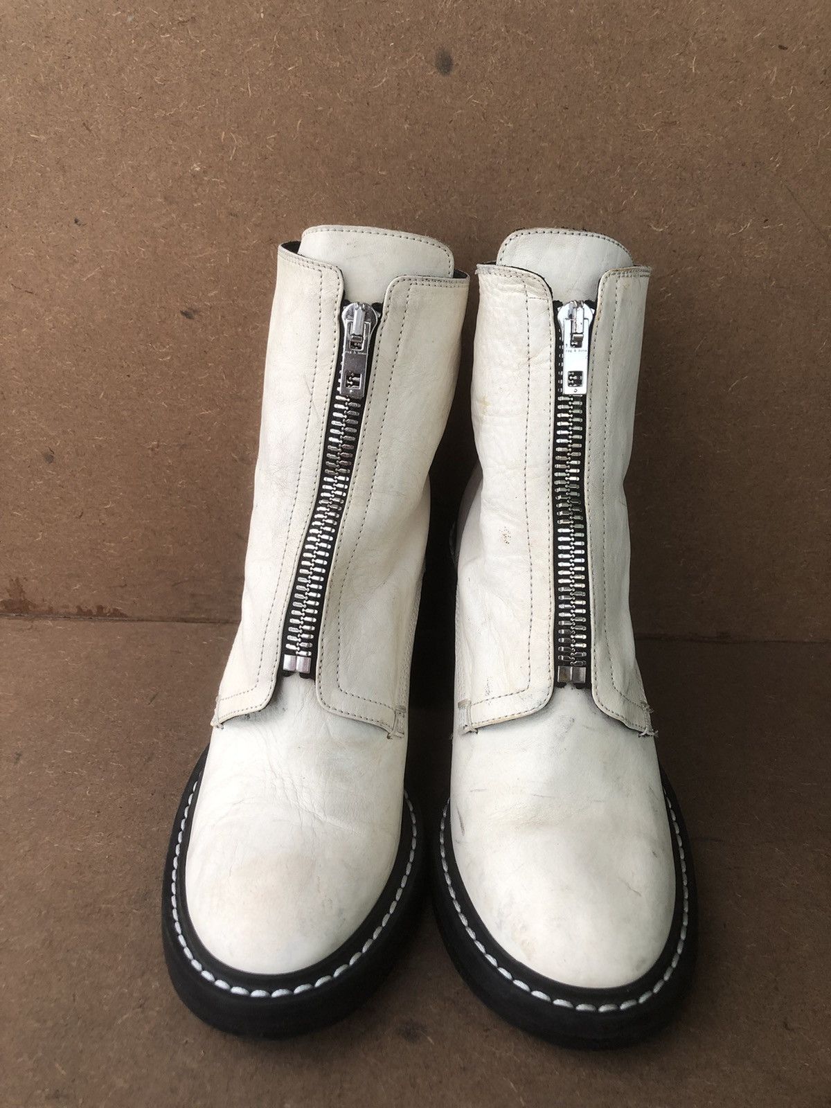Rag & Bone Rag & Bone White Leather Women’s Boots Size 40 Size US 10 / IT 40 - 2 Thumbnail