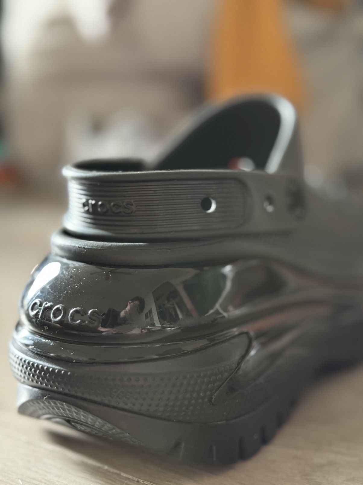 Crocs Glossy Ink Platform Crocs Size US 7 / IT 37 - 1 Thumbnail