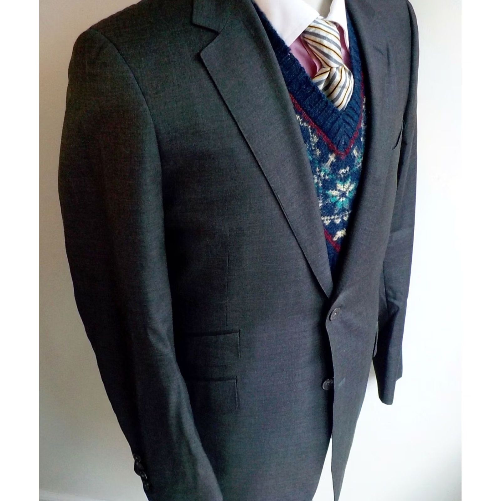 Suitsupply SUITSUPPLY Gray Wool 2 Button Blazer 42R Functioning Surgeons Cuffs Mens Size 42R - 3 Thumbnail