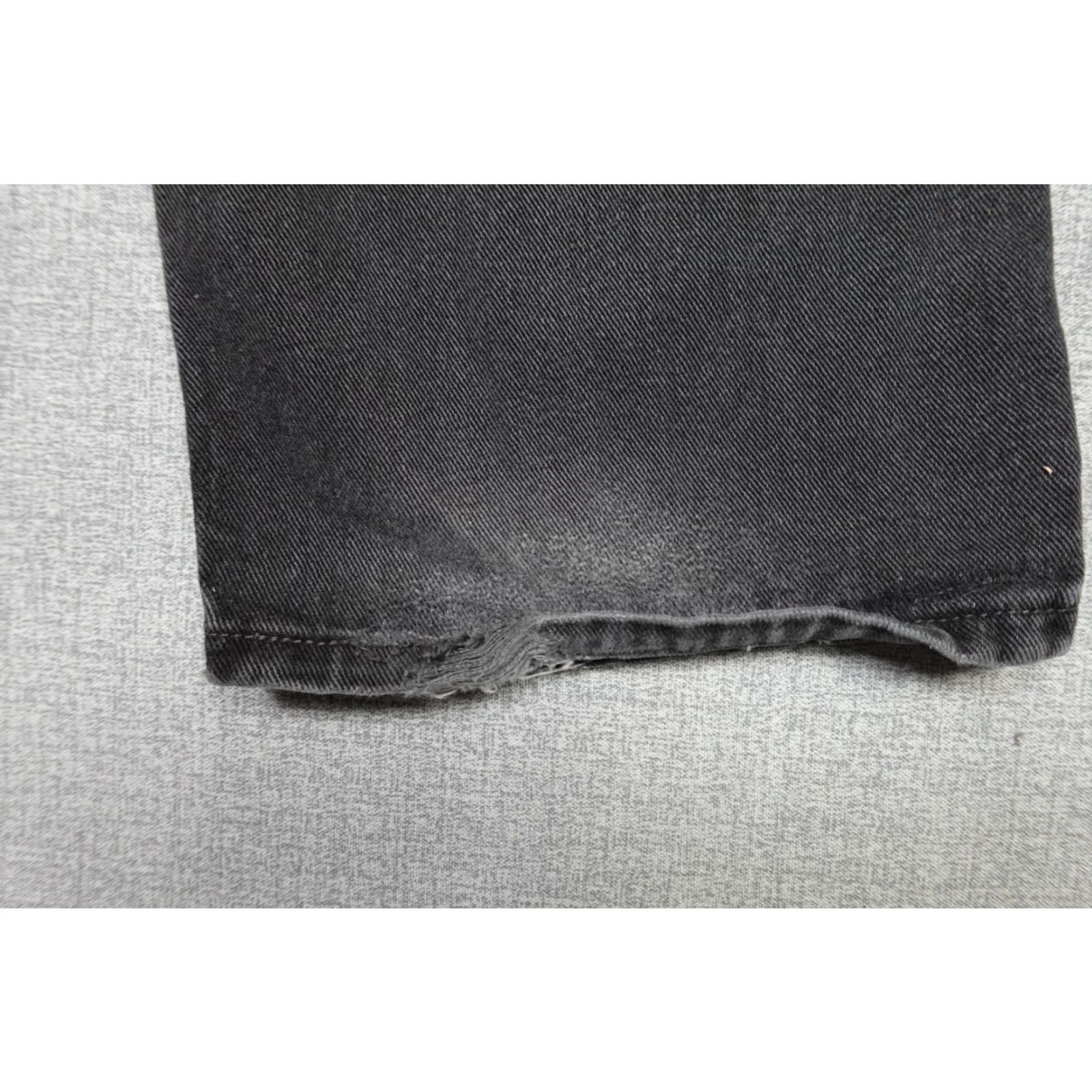 Levi's Levi's 505 Jeans Mens Black Regular Fit Dark Denim 40x30 Belt Loops 5-Pocket Zipper California Western Rancher Vintage Size US 40 / EU 56 - 7 Thumbnail