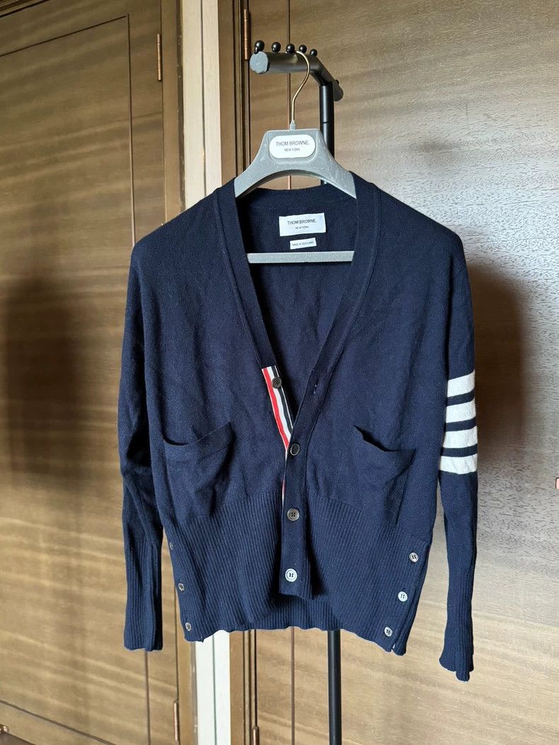 Thom Browne Thom Browne Cashmere cardigan Size US L / EU 52-54 / 3 - 1 Thumbnail