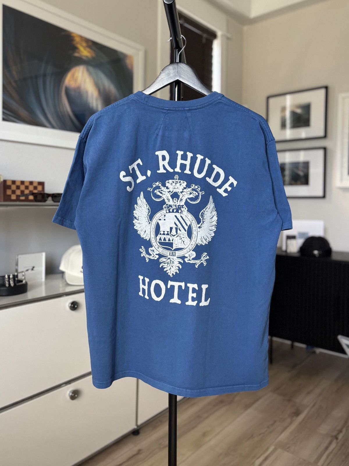 Rhude RHUDE | SAINT BARTS HOTEL LOGO TEE Size US S / EU 44-46 / 1 - 5 Thumbnail