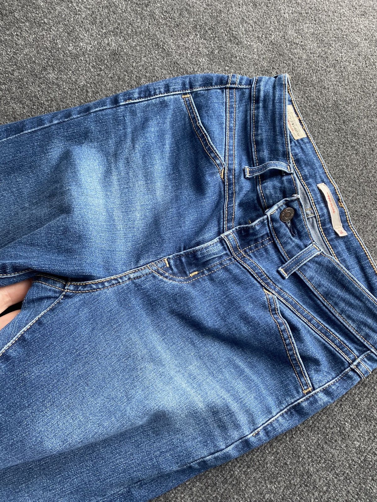 Levi's 🔥Levis 726 Flare Womens blue jeans 28 sz goth emo alt Size 28" / US 6 / IT 42 - 19 Thumbnail