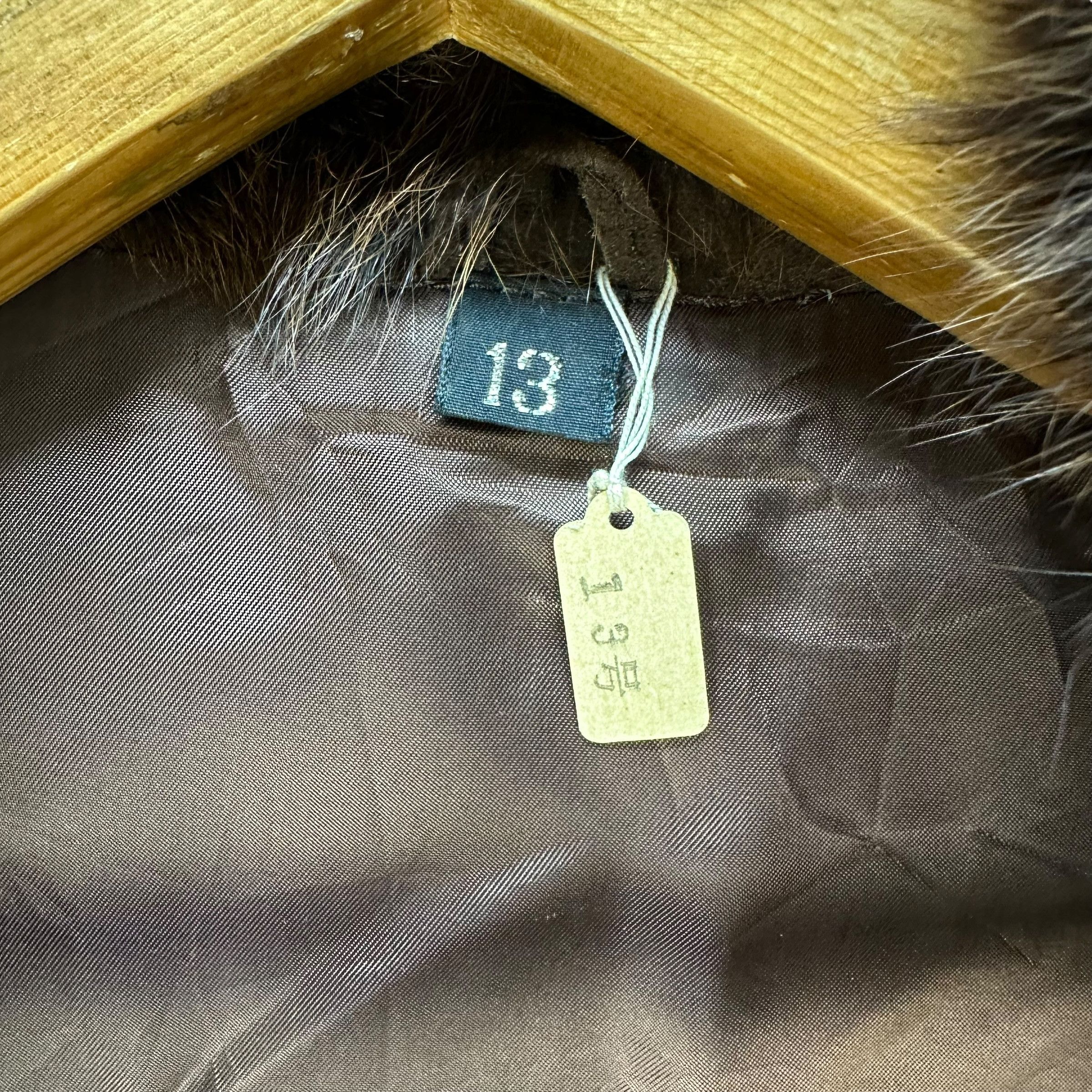 Montblanc 90’s NWT MONT BLANC Fur Shawl Calf Suede Long Coat #A64-1540 Size M / US 6-8 / IT 42-44 - 13 Thumbnail