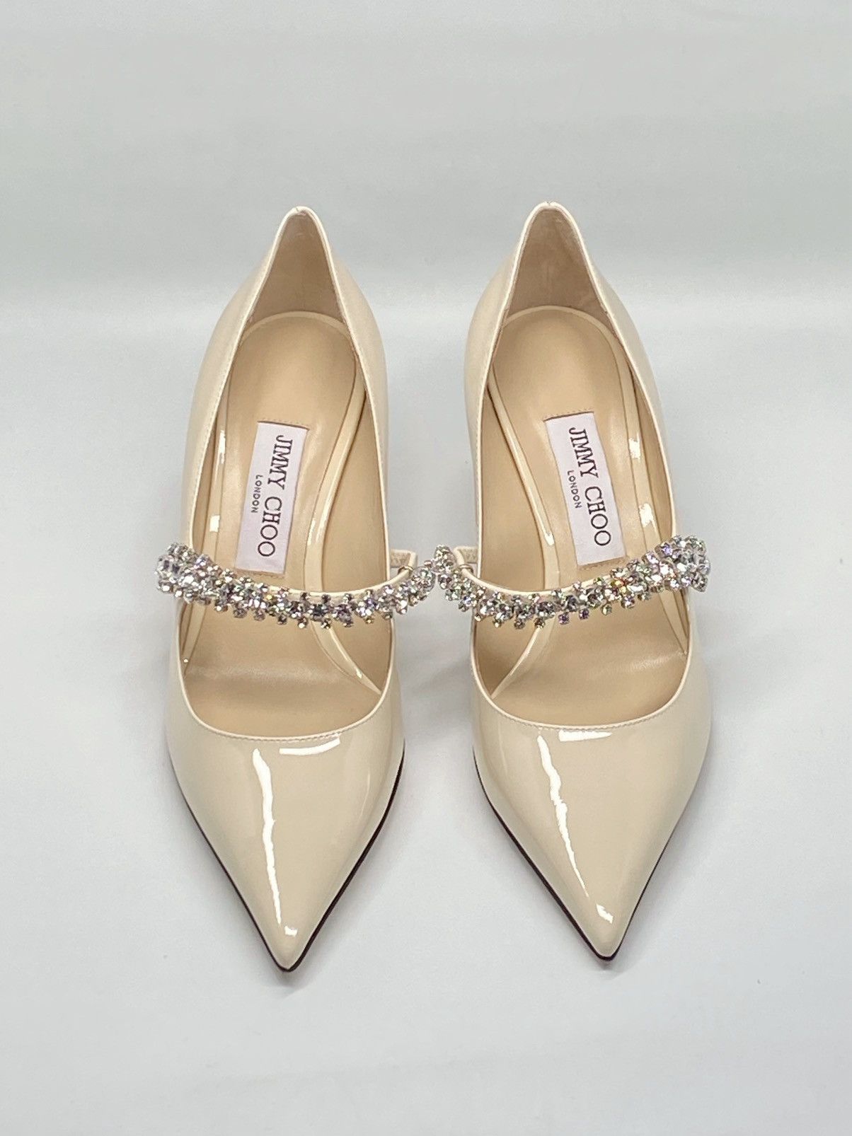 Jimmy Choo Jimmy Choo Bing Patent Crystal-Strap Pumps size 38 Size US 8 / IT 38 - 3 Thumbnail