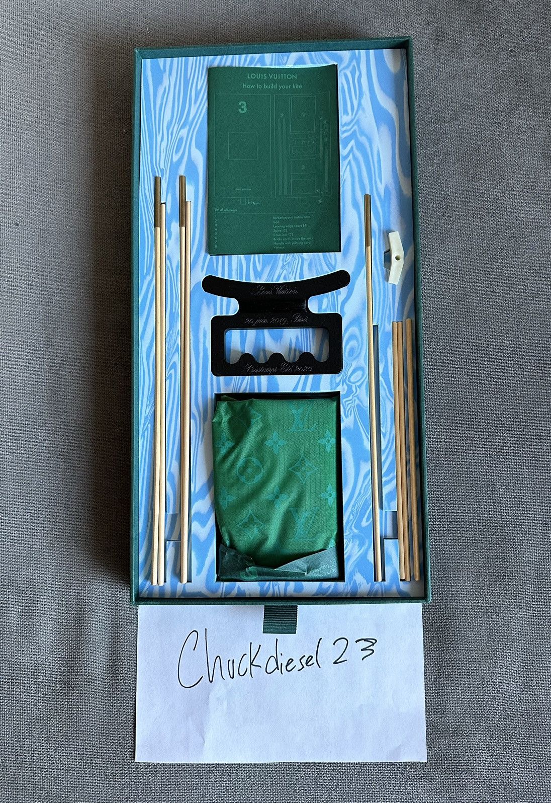 Louis Vuitton Louis Vuitton Virgil Abloh Green Monogram Kite Size ONE SIZE - 1 Thumbnail