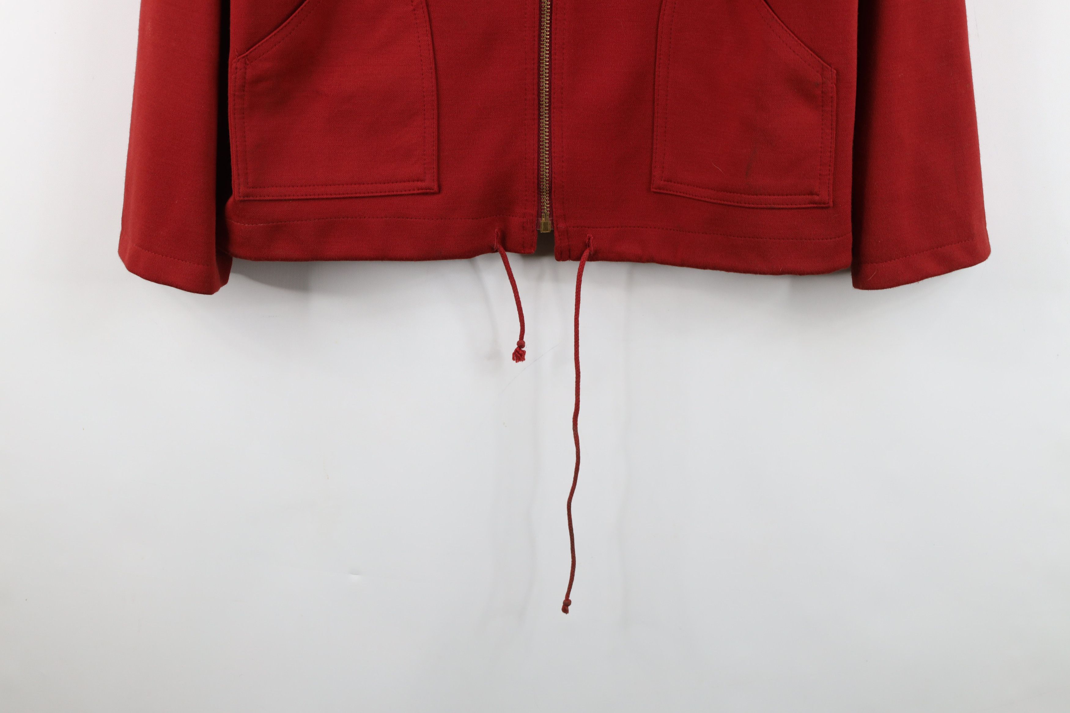 Vintage Vintage 60s Streetwear Knit Full Zip Jacket Red USA Size XL / US 12-14 / IT 48-50 - 4 Thumbnail