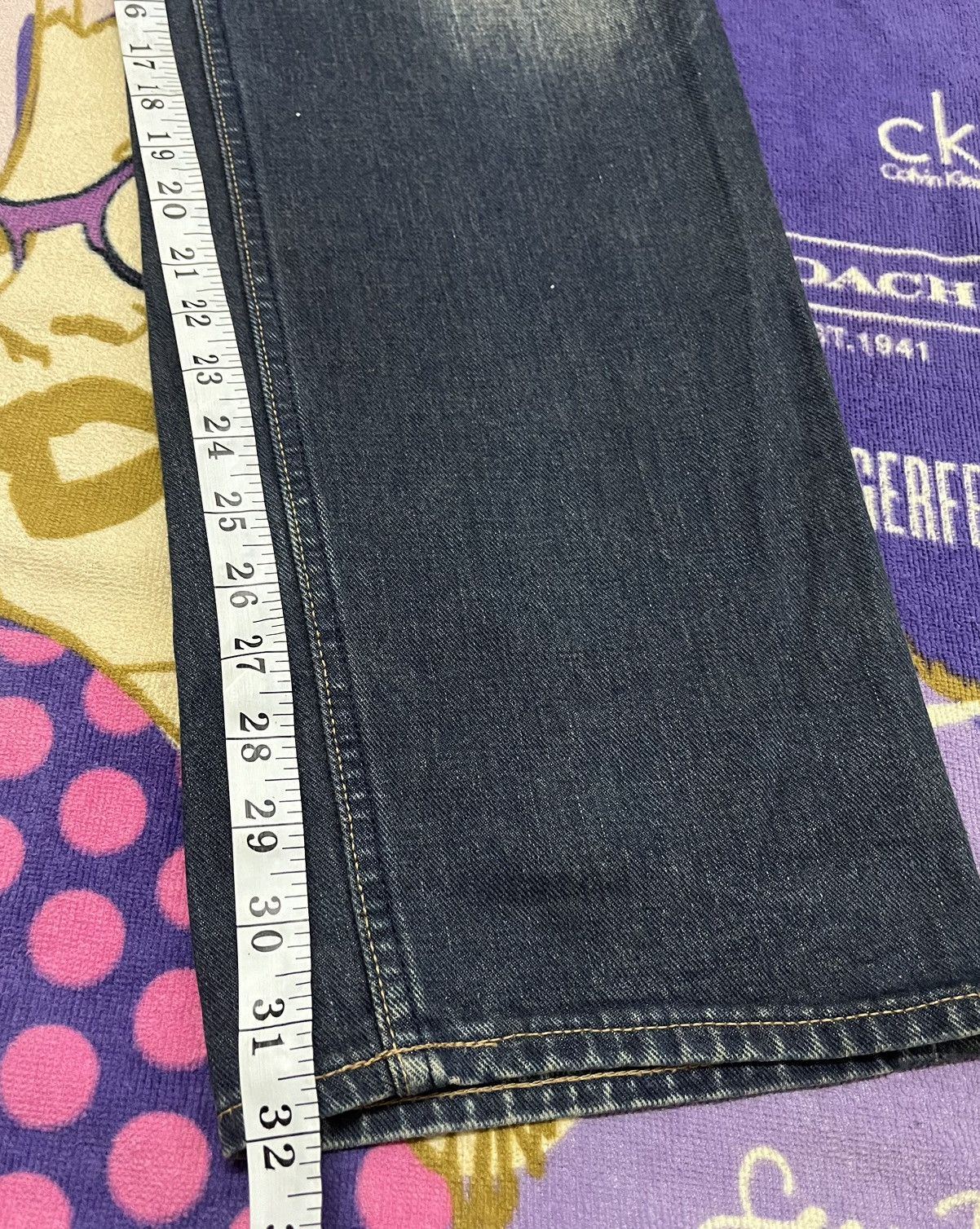 Bape A BATHING APE Made in Japan Selvedge Denim Size US 33 - 22 Thumbnail