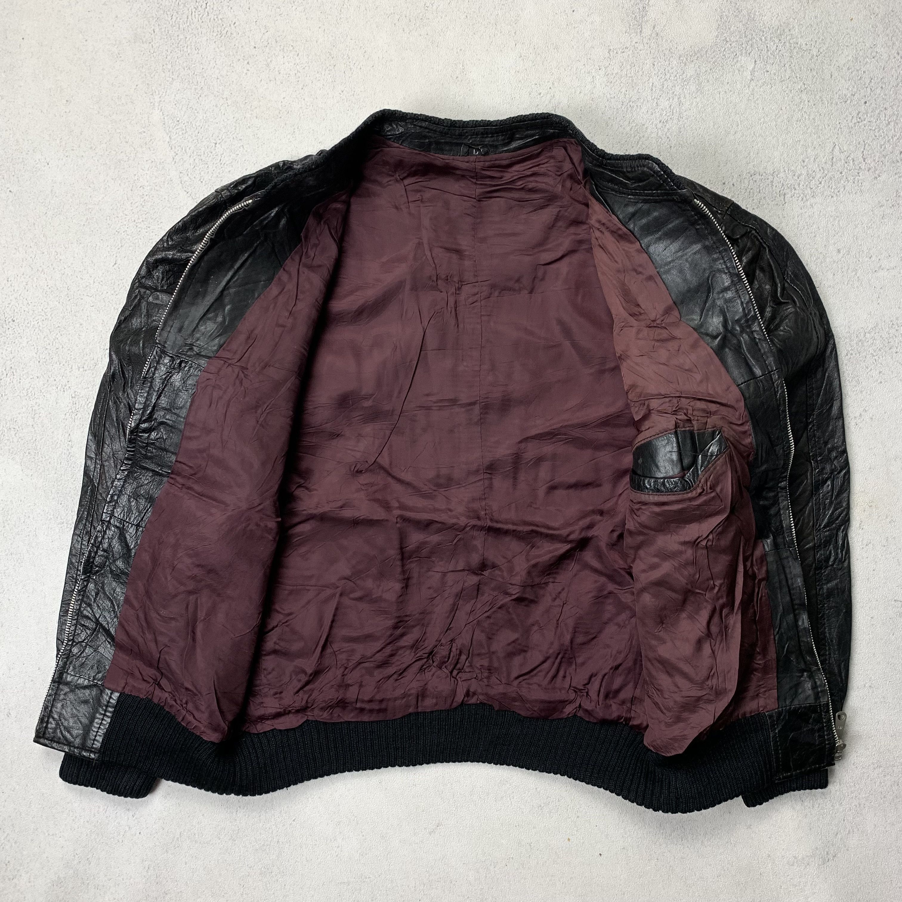 Genuine Leather Vintage Leather Jacket Japanese Brand Size US S / EU 44-46 / 1 - 5 Thumbnail