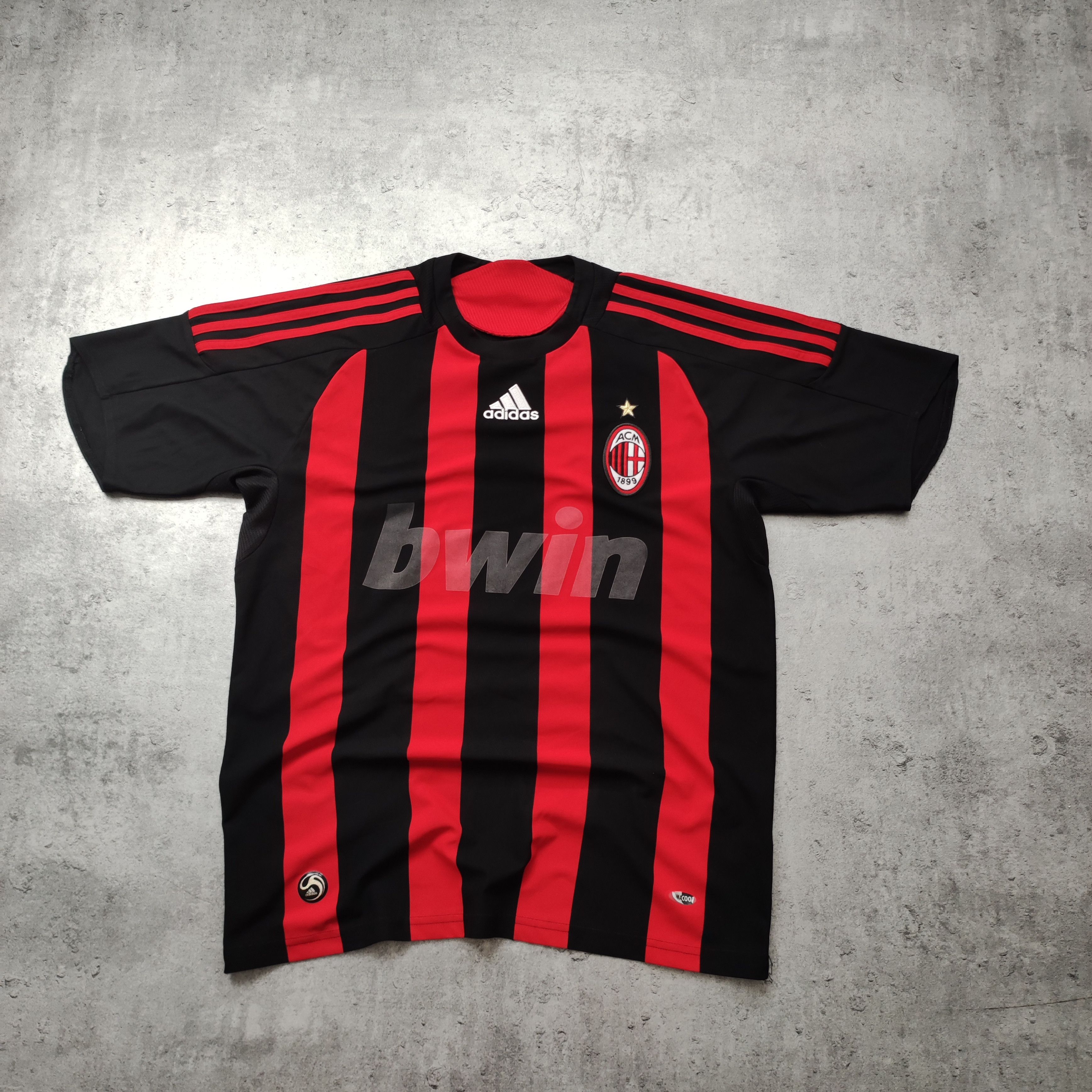 Other Vintage AC Milano x Adidas 2008 Match Football Jersey Size US S / EU 44-46 / 1 - 2 Thumbnail