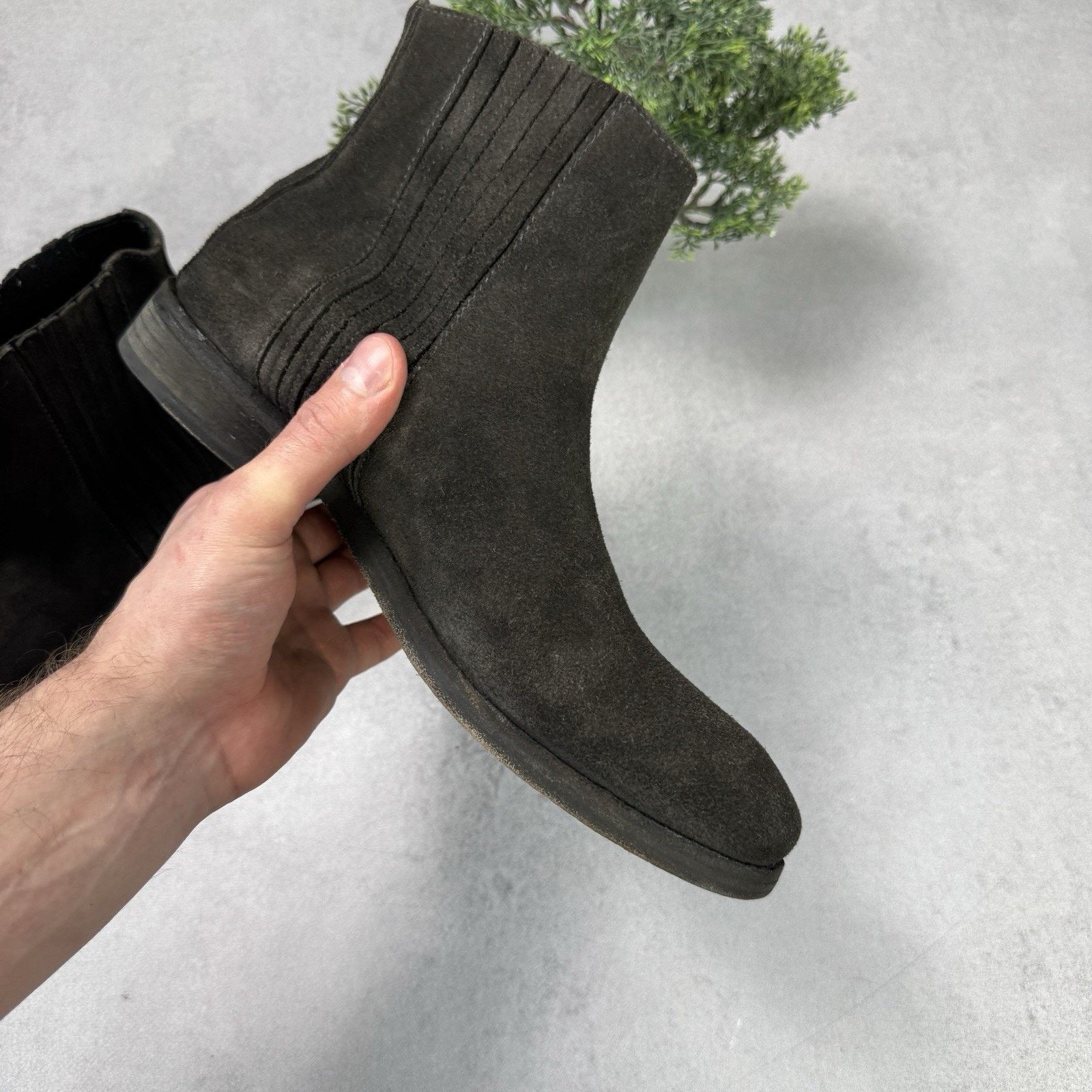 Allsaints Vintage Allsaints Men Suede Chelsea Size 42 US8.5 Grey Size US 8.5 / EU 41-42 - 15 Thumbnail