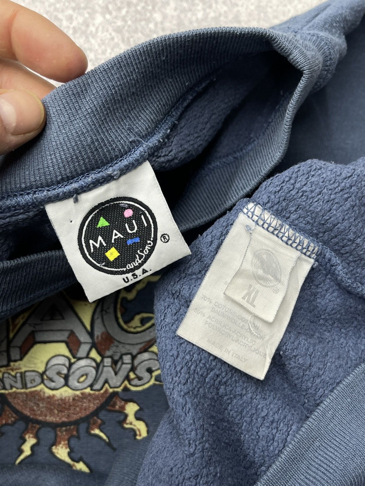 Maui and Sons × Vintage Vintage Maui and Sons Sweatshirt Blue Surf Style USA Size US XL / EU 56 / 4 - 11 Thumbnail