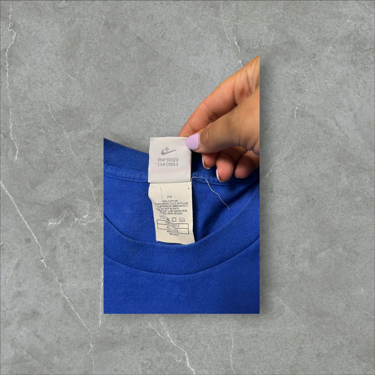 Nike × Vintage Vintage 90’s blue shirt nike Size US XL / EU 56 / 4 - 4 Thumbnail