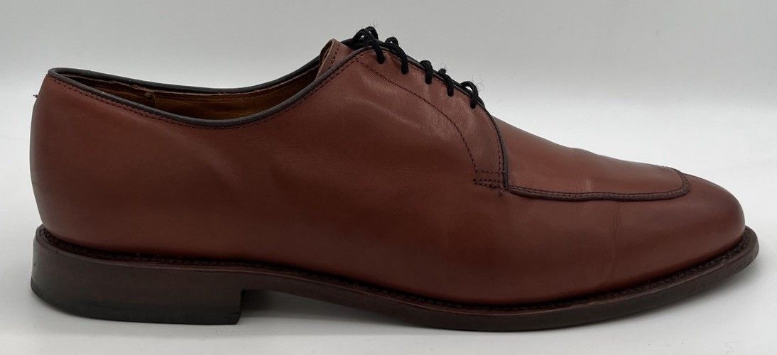 Allen Edmonds Mens Allen Edmonds DELRAY Split-toe Derby Brown Leather 10D Size US 10 / EU 43 - 6 Thumbnail
