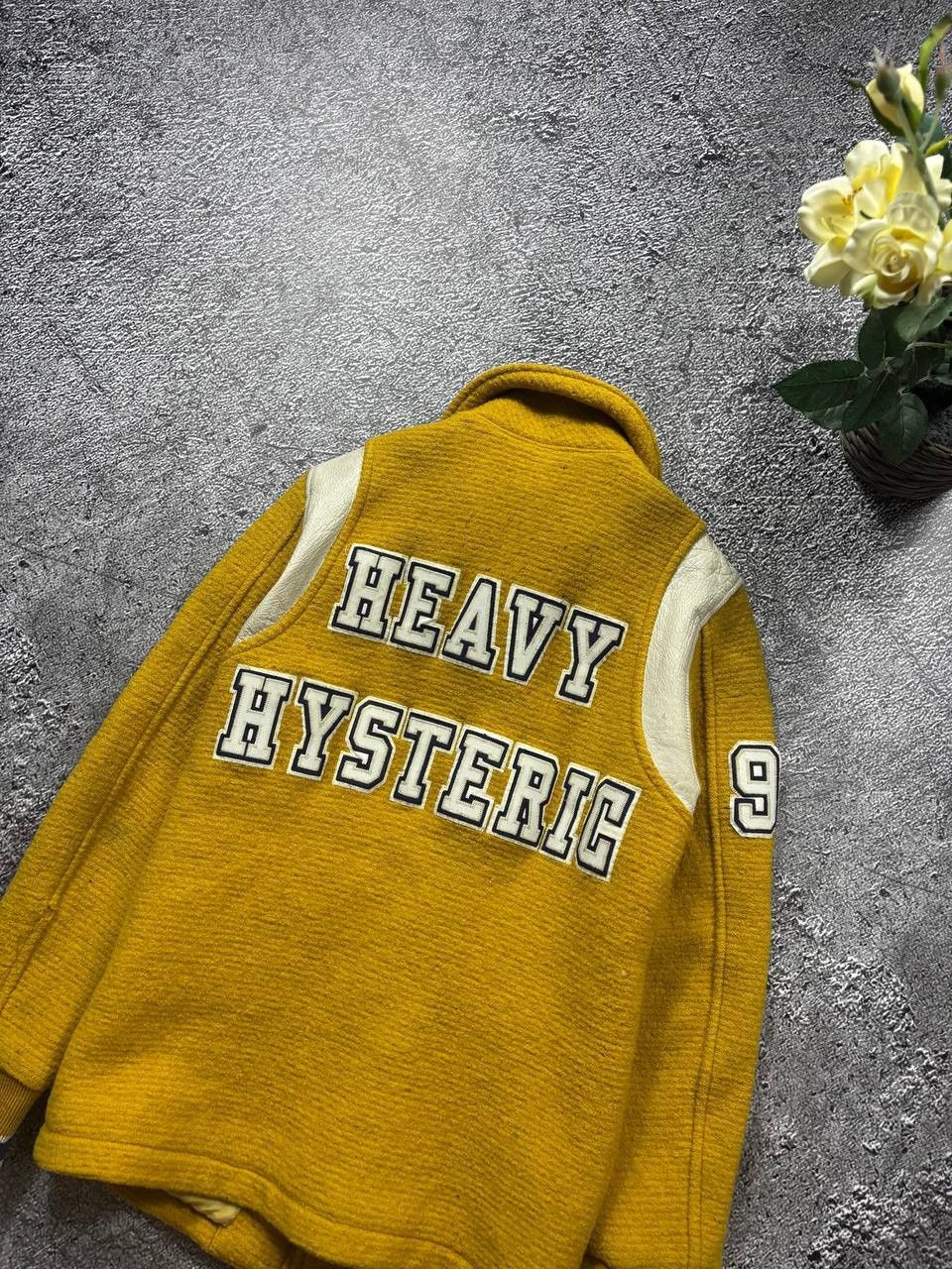 Hysteric Glamour 🔥 Hysteric Glamour Vintage Heavy Wool Varsity Jacket Japan Size S / US 4 / IT 40 - 2 Thumbnail