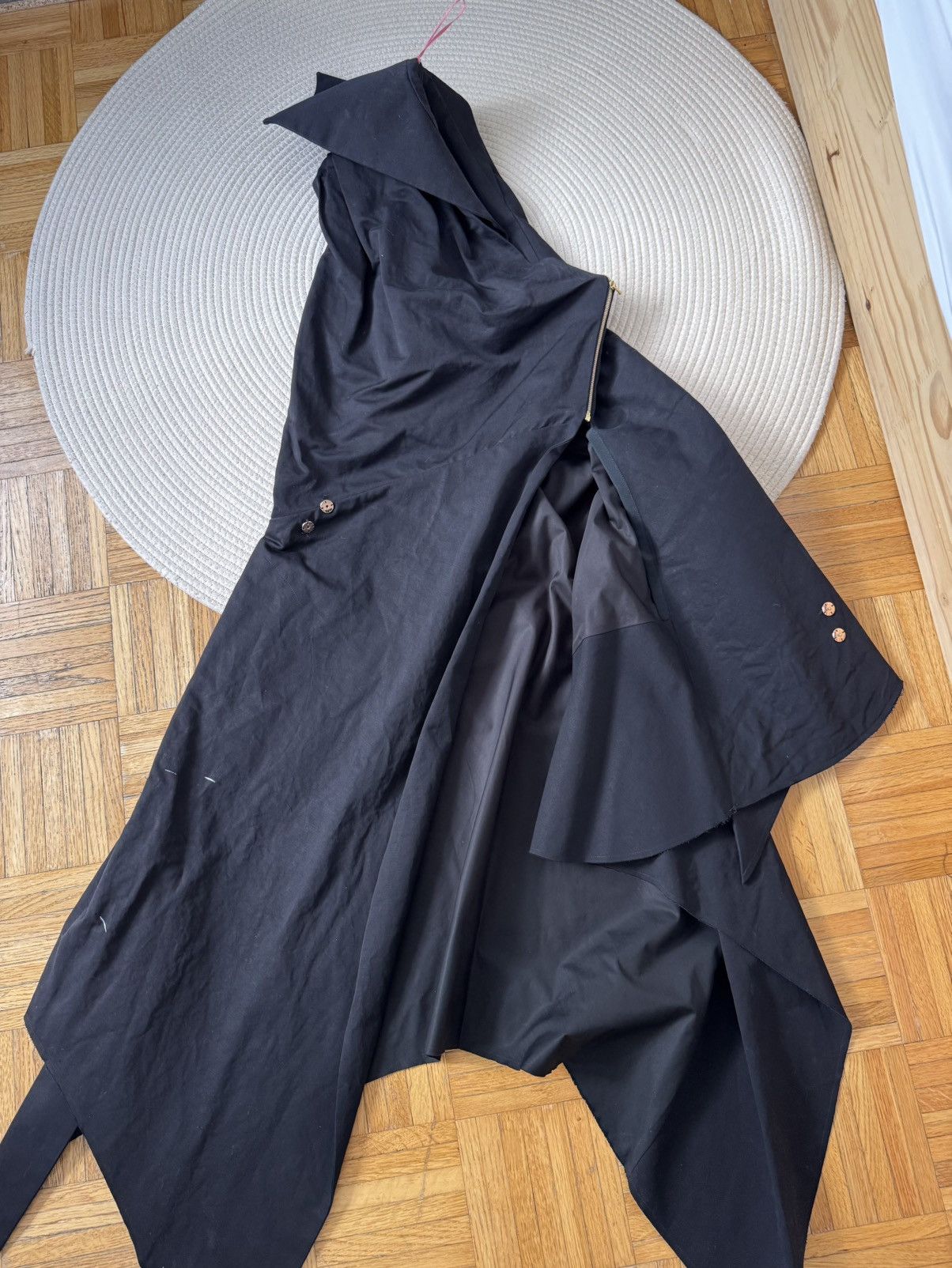 Aganovich Aganovich Black SIMM WRAP DRESS size 38 Size S / US 4 / IT 40 - 13 Thumbnail