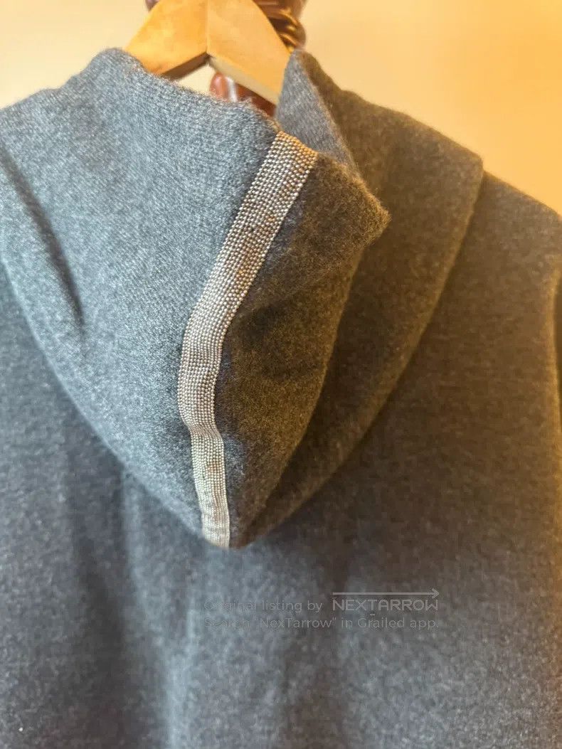 Brunello Cucinelli Brunello Cucinelli Grey 100% Cashmere Fabric Classic Zippe Size M / US 6-8 / IT 42-44 - 4 Thumbnail