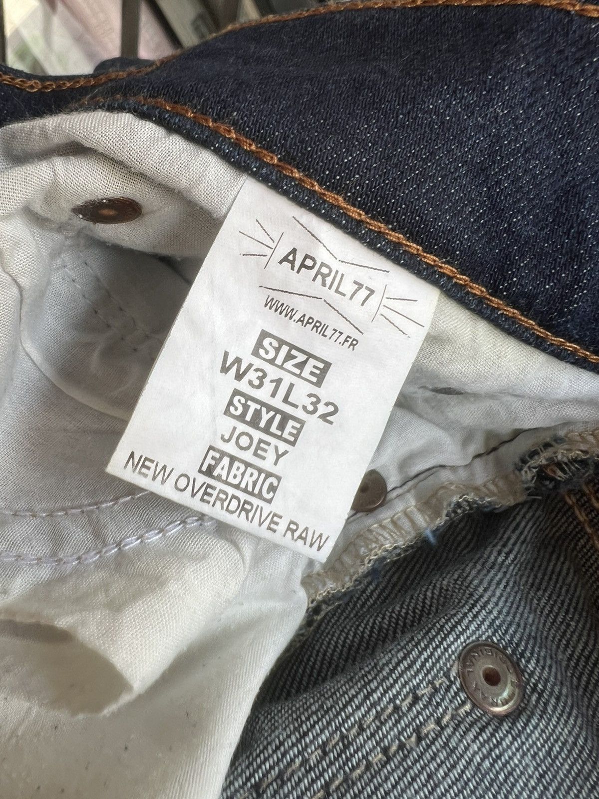 April 77 April 77 Joey New Overdrive Raw Stretch Denim Jeans Size US 30 / EU 46 - 21 Thumbnail