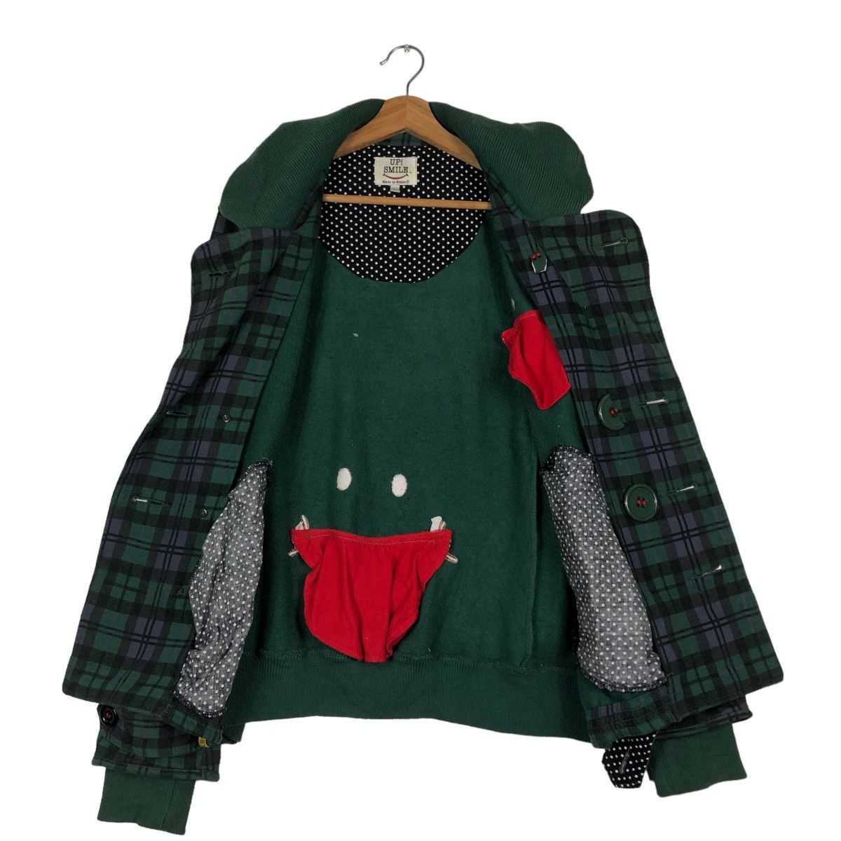 Japanese Brand 🔥Punk Design Tartan Design Up Smile Japan Jacket Kapital Size US L / EU 52-54 / 3 - 13 Thumbnail