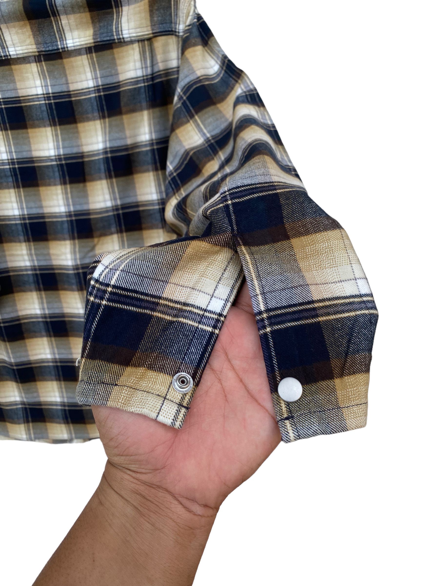 Lemaire × Uniqlo LEMAIRE X UNIQLO SHADOW PLAID STYLE FLANNEL SHIRT Size US XXL / EU 58 / 5 - 5 Thumbnail