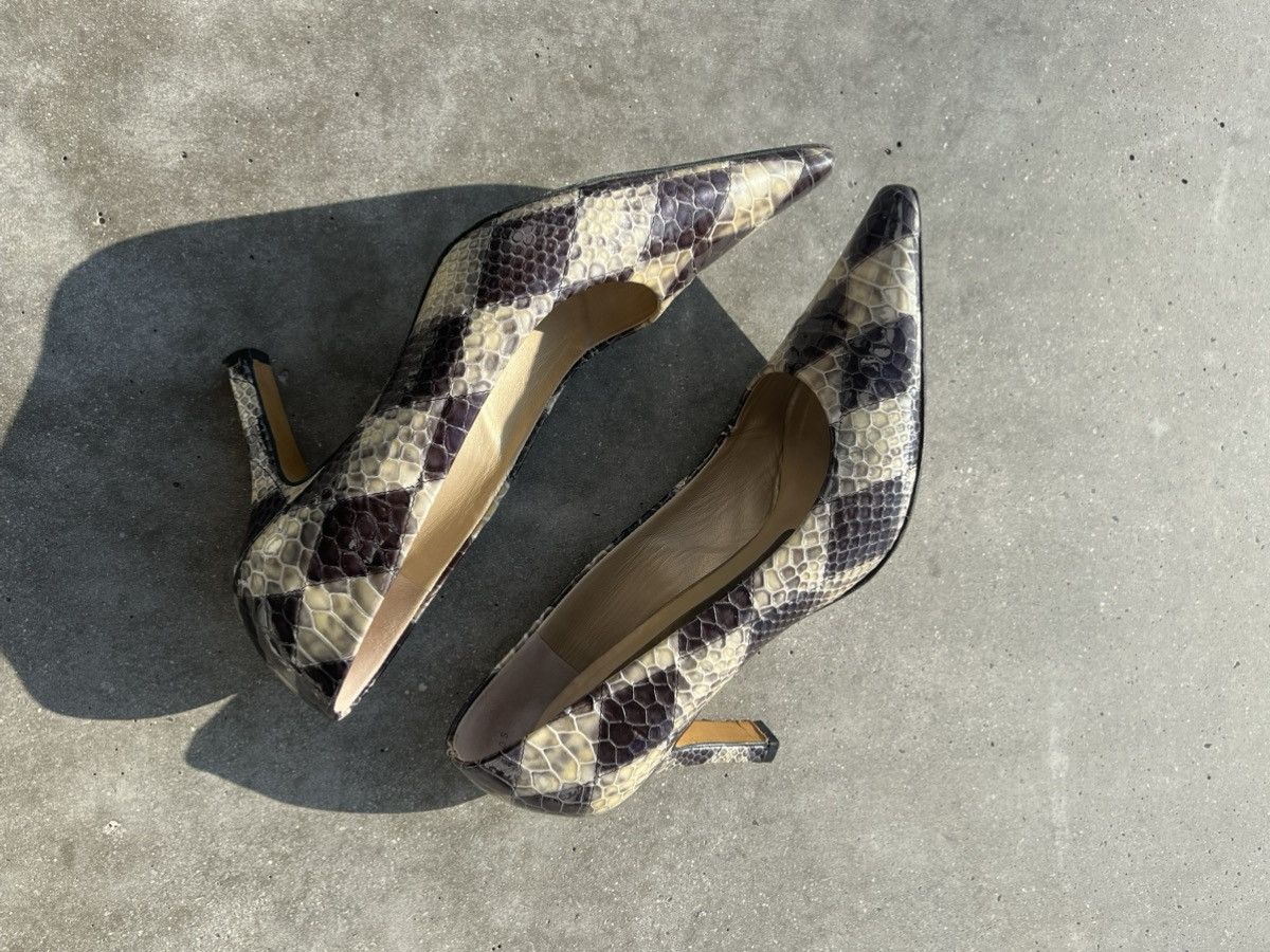 Vintage Chessboard vintage kitten heels leather Size US 8 / IT 38 - 4 Thumbnail