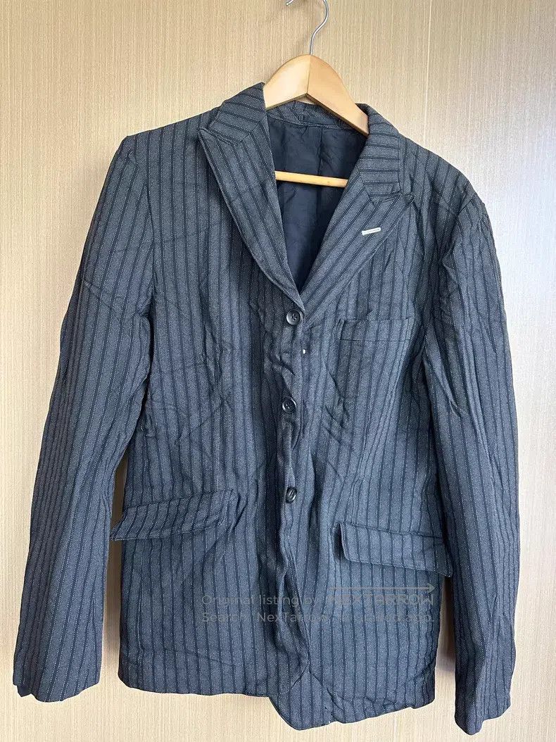 Comme des Garcons Comme Des Garcons Striped Creased Wool Suit Size US M / EU 48-50 / 2 - 2 Thumbnail