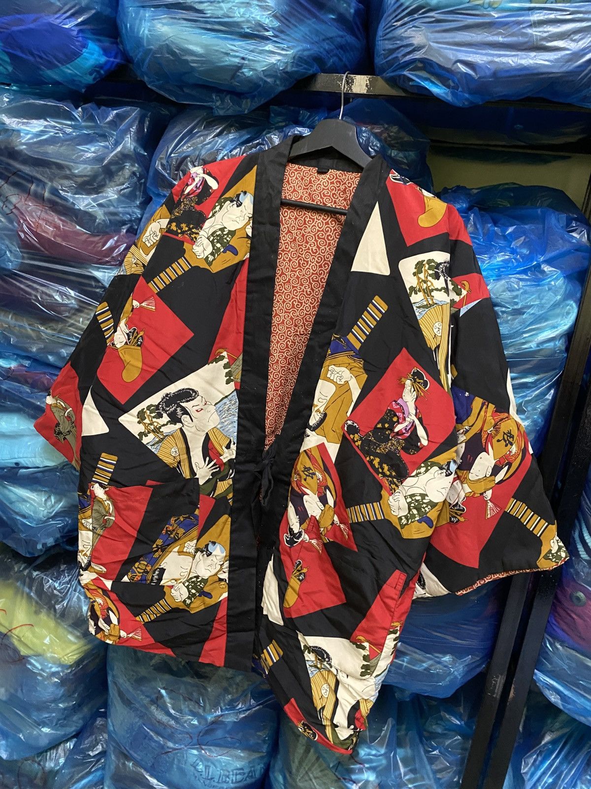 Japanese Brand Vintage Japanese Ukiyo-e Haori Jacket Kimono Style - Unisex Size US L / EU 52-54 / 3 - 5 Thumbnail
