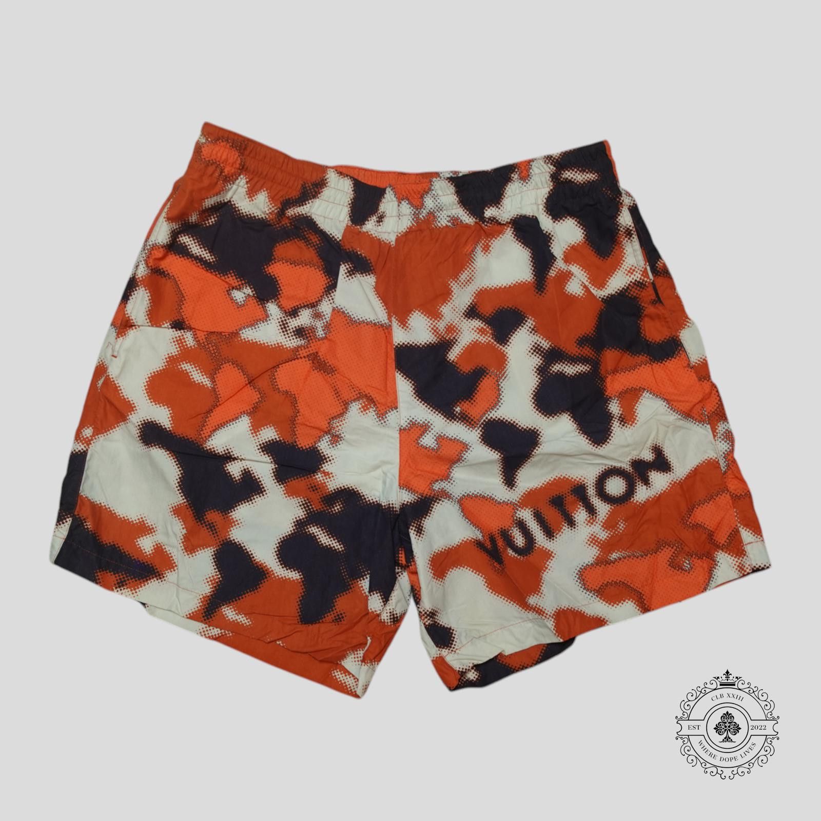 Louis Vuitton Louis Vuitton World Map Swim Shorts in White/Brown/Orange Size US 34 / EU 50 - 1 Thumbnail