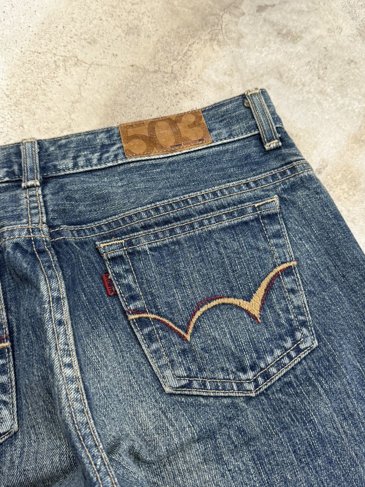 Edwin Miss Edwin 503 Flare Stonewashed Unisex Denim Pants Size 27" / US 4 / IT 40 - 13 Thumbnail