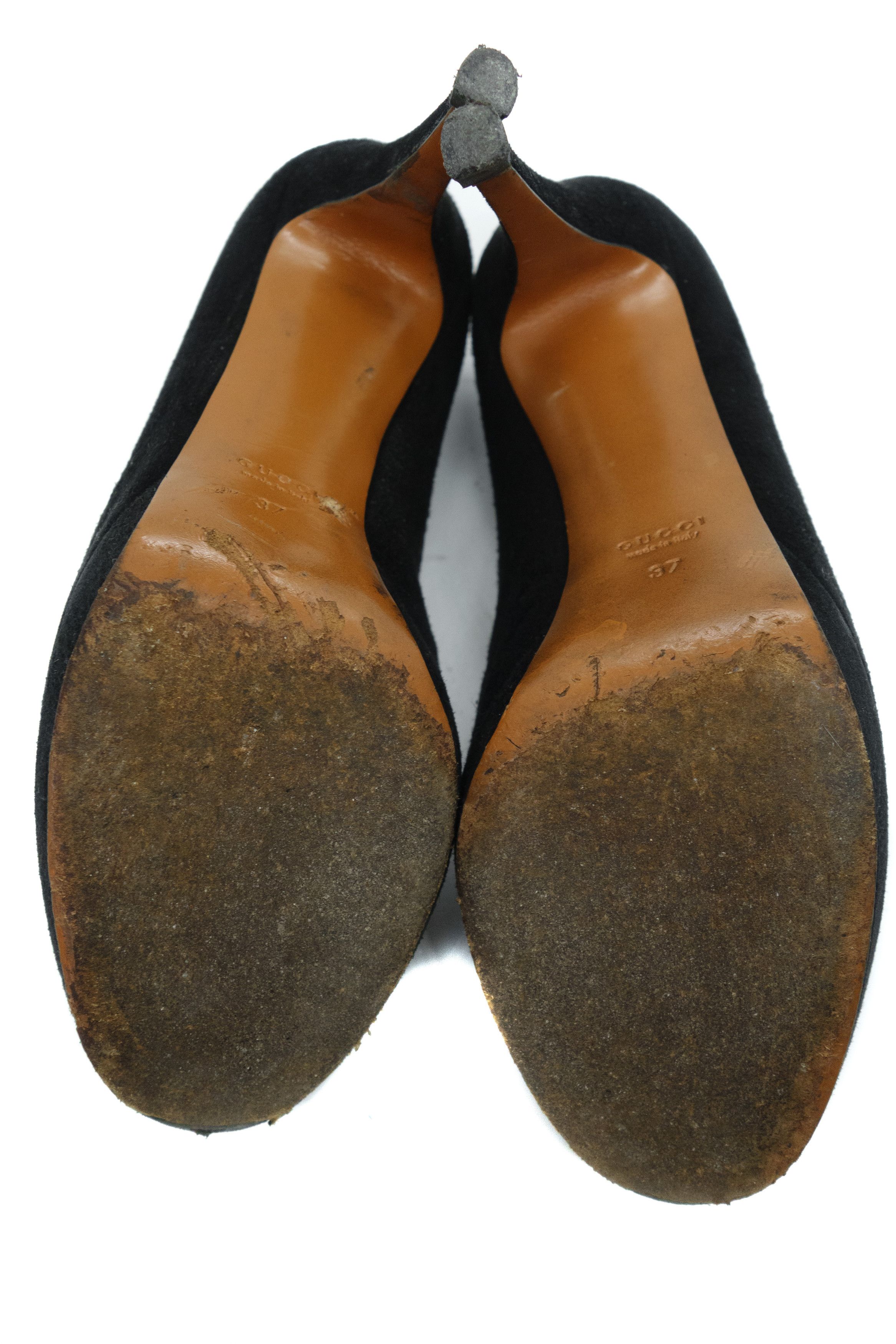 Gucci Suede High Heel Platform Classic Pumps Made in Italy Size US 7 / IT 37 - 7 Thumbnail