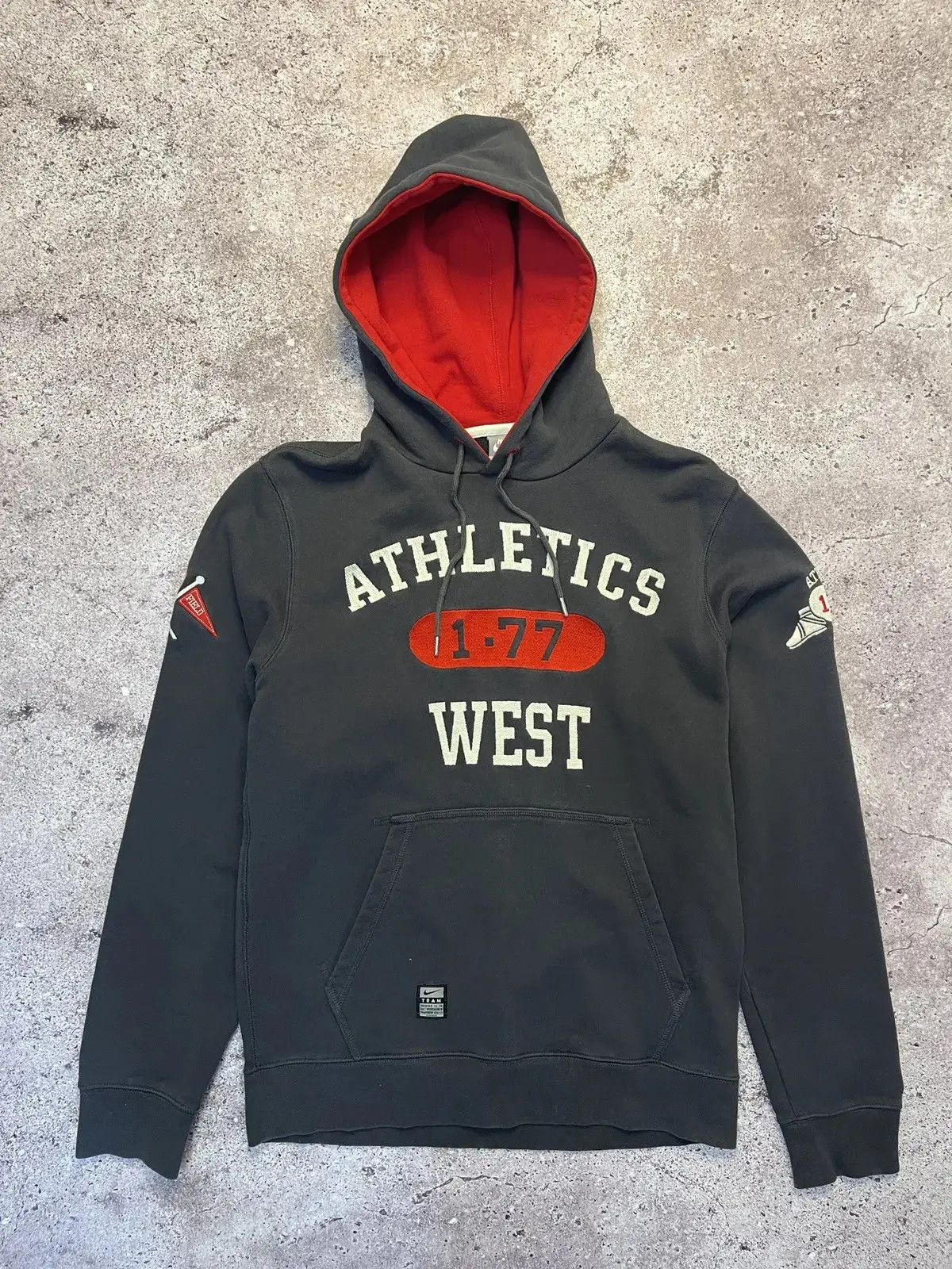 Nike Nike Vintage Athletic West Hoodie Size US S / EU 44-46 / 1 - 1 Thumbnail