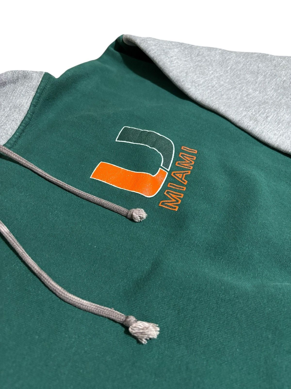 Galt Crew *VINTAGE* University of Miami Hurricanes Two-Tone Hoodie Size US XL / EU 56 / 4 - 3 Thumbnail