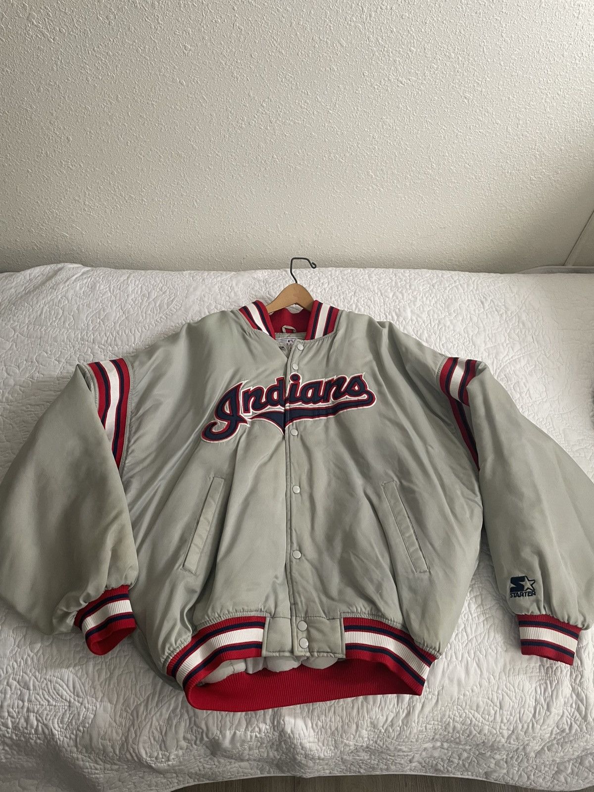 MLB Cleveland Indians VTG Jacket Size US XXL / EU 58 / 5 - 1 Thumbnail