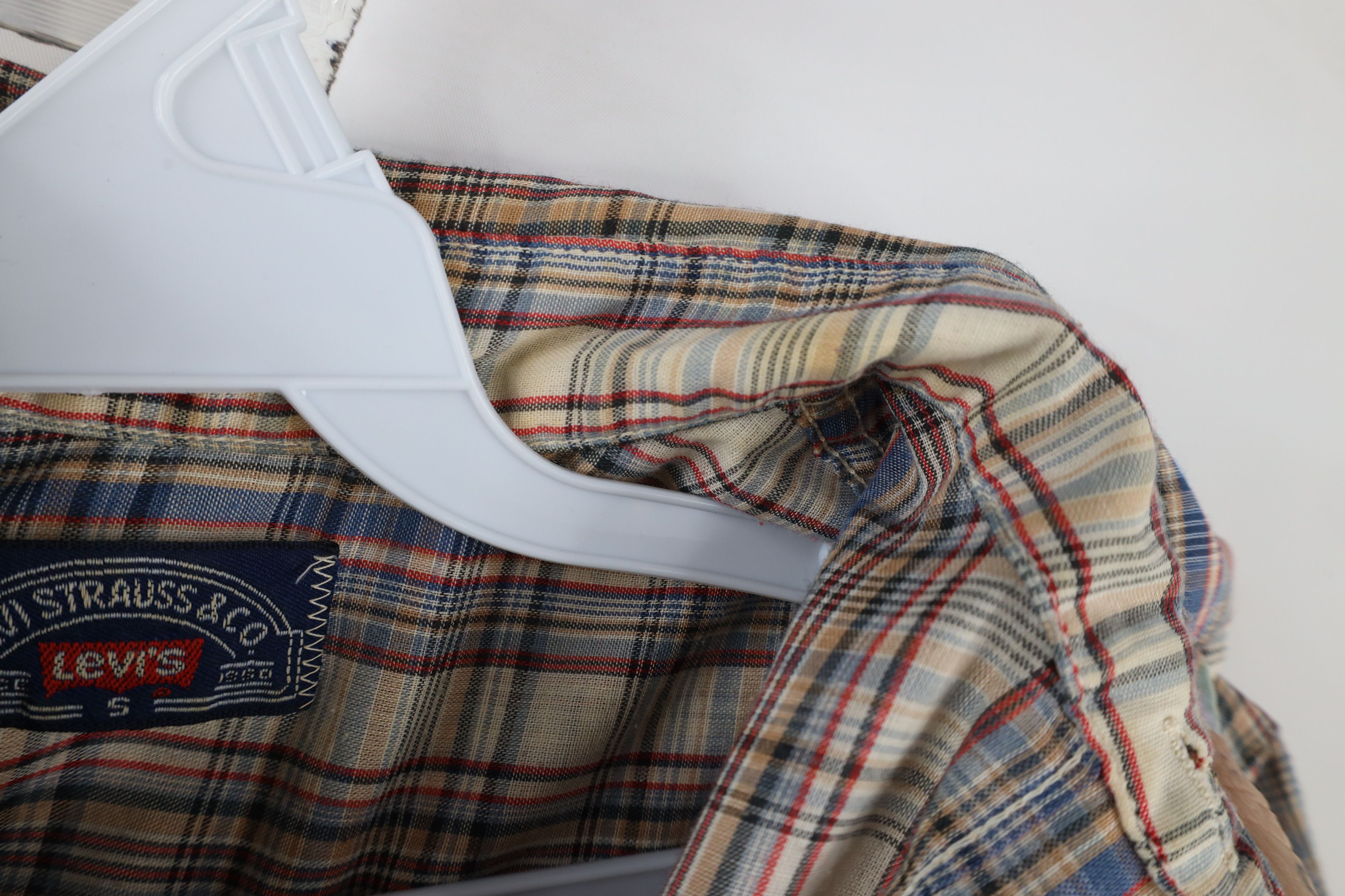 Levi's × Vintage Vintage 70s Levis Western Rodeo Collared Button Shirt USA Size US S / EU 44-46 / 1 - 7 Thumbnail