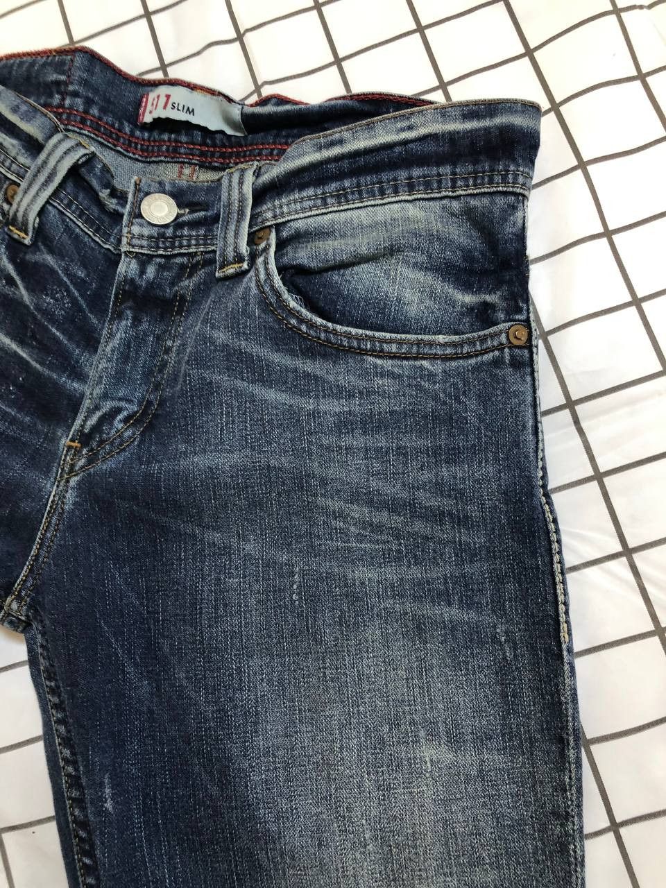 Levi's Levi's 550 Jeans Relaxed Bootcut Denim Tall Stretch Med Blue Size US 32 / EU 48 - 7 Thumbnail