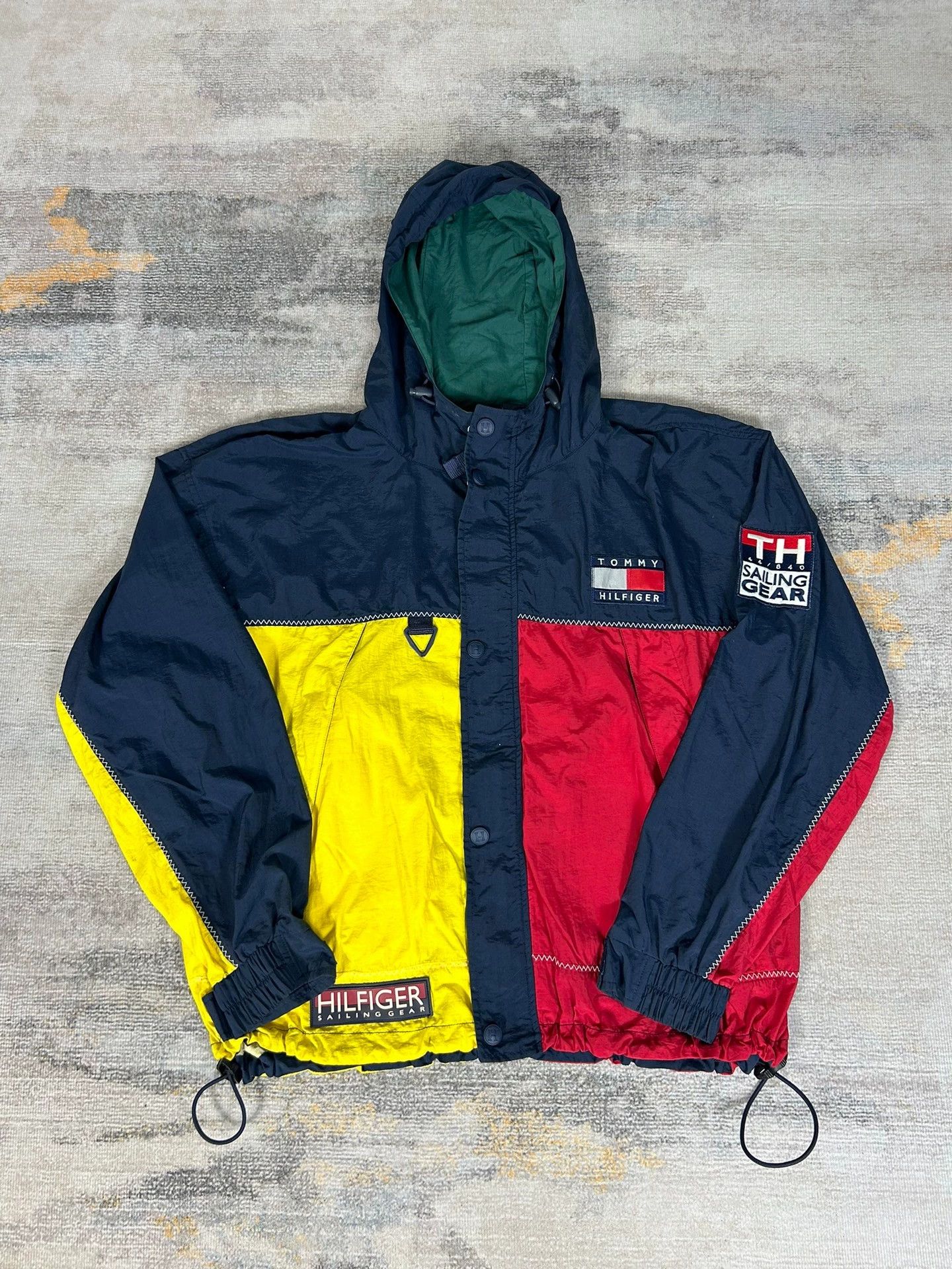 Tommy Hilfiger Vintage 90s Tommy Hilfiger Authentic Jacket / Windbreaker Size US L / EU 52-54 / 3 - 1 Thumbnail