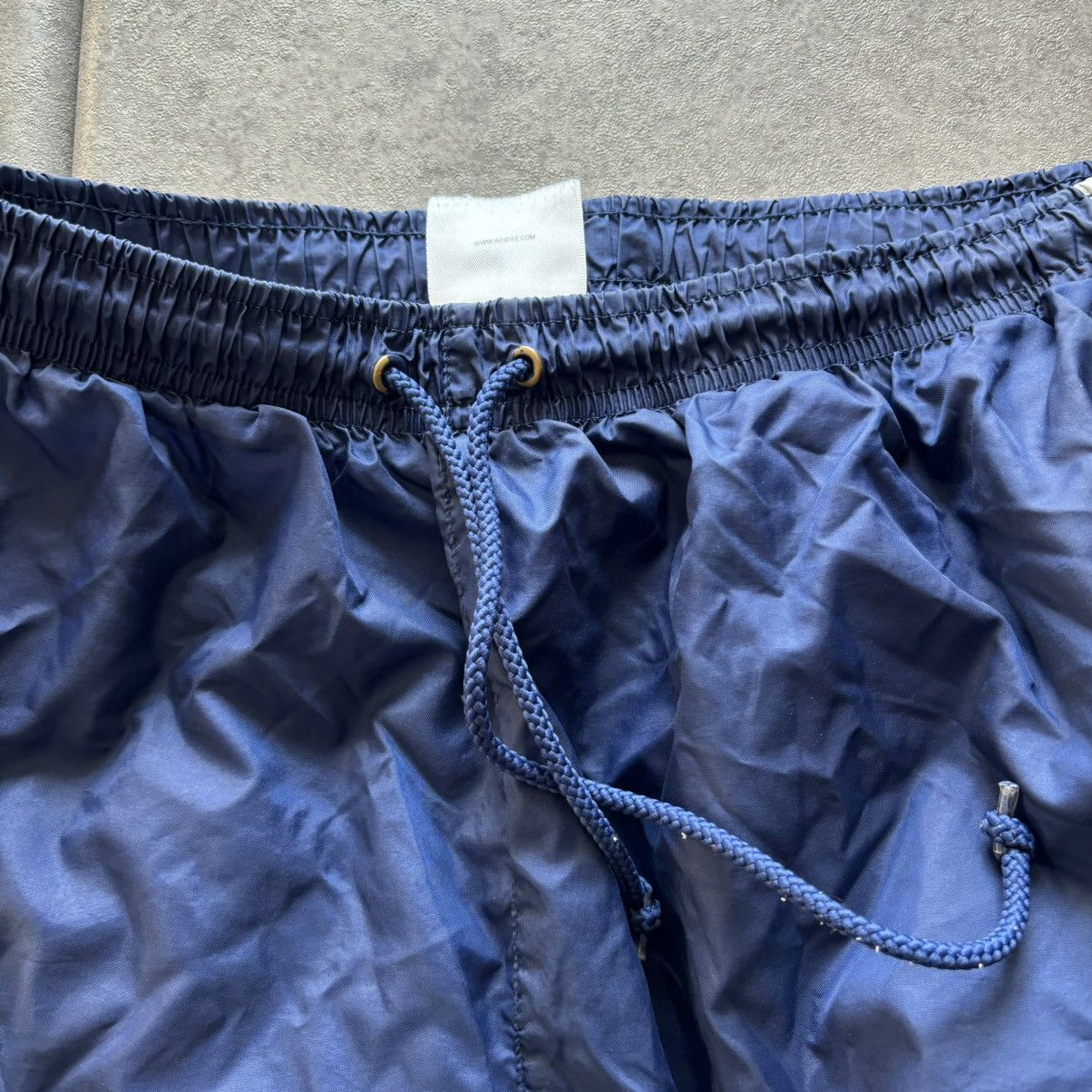 Adidas Blue with gray stripe lined adidas track pants Size US 36 / EU 52 - 5 Thumbnail