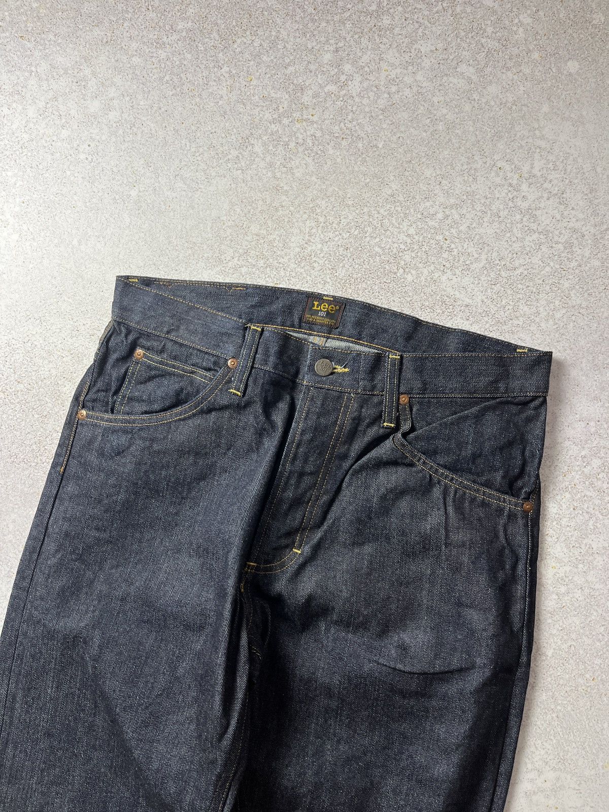 Lee DDP Lee Jeans 32x32 Mens 101Z Raw Selvedge Denim Jeans Size US 32 / EU 48 - 3 Thumbnail
