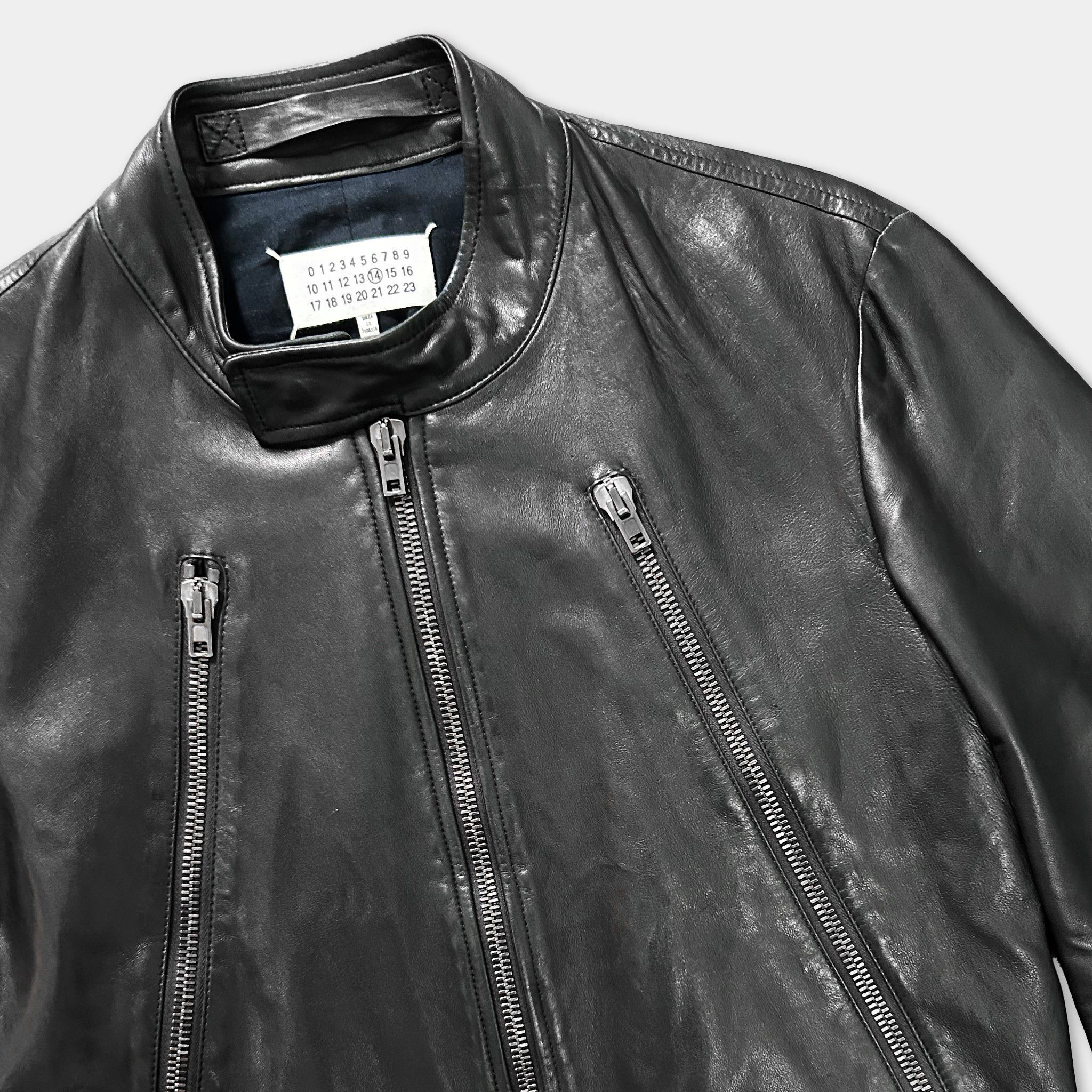 Maison Margiela Maison Martin Margiela 2000's Black Leather Multi Zipper Jac Size US S / EU 44-46 / 1 - 2 Thumbnail