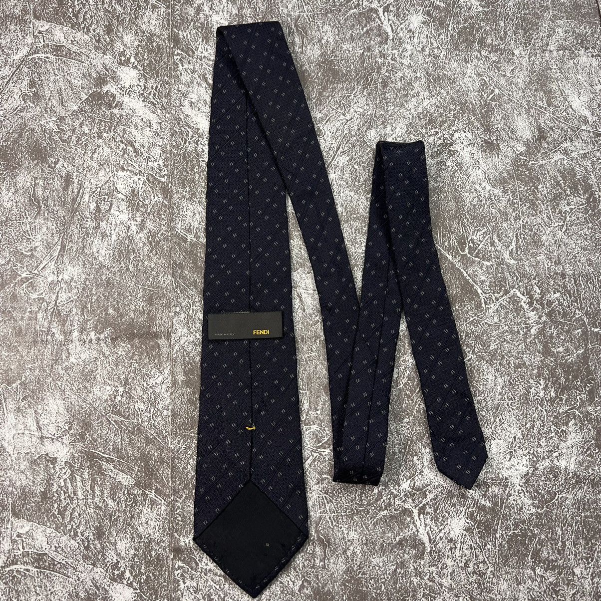 Fendi FENDI TIE FF MONOGRAM DESIGN LUXURY MEN NECKTIE Size ONE SIZE - 5 Thumbnail