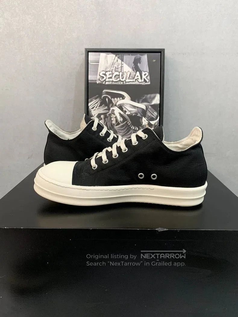 Rick Owens Rick Owens Black and White Low Top Sneakers. Size US 10 / EU 43 - 6 Thumbnail