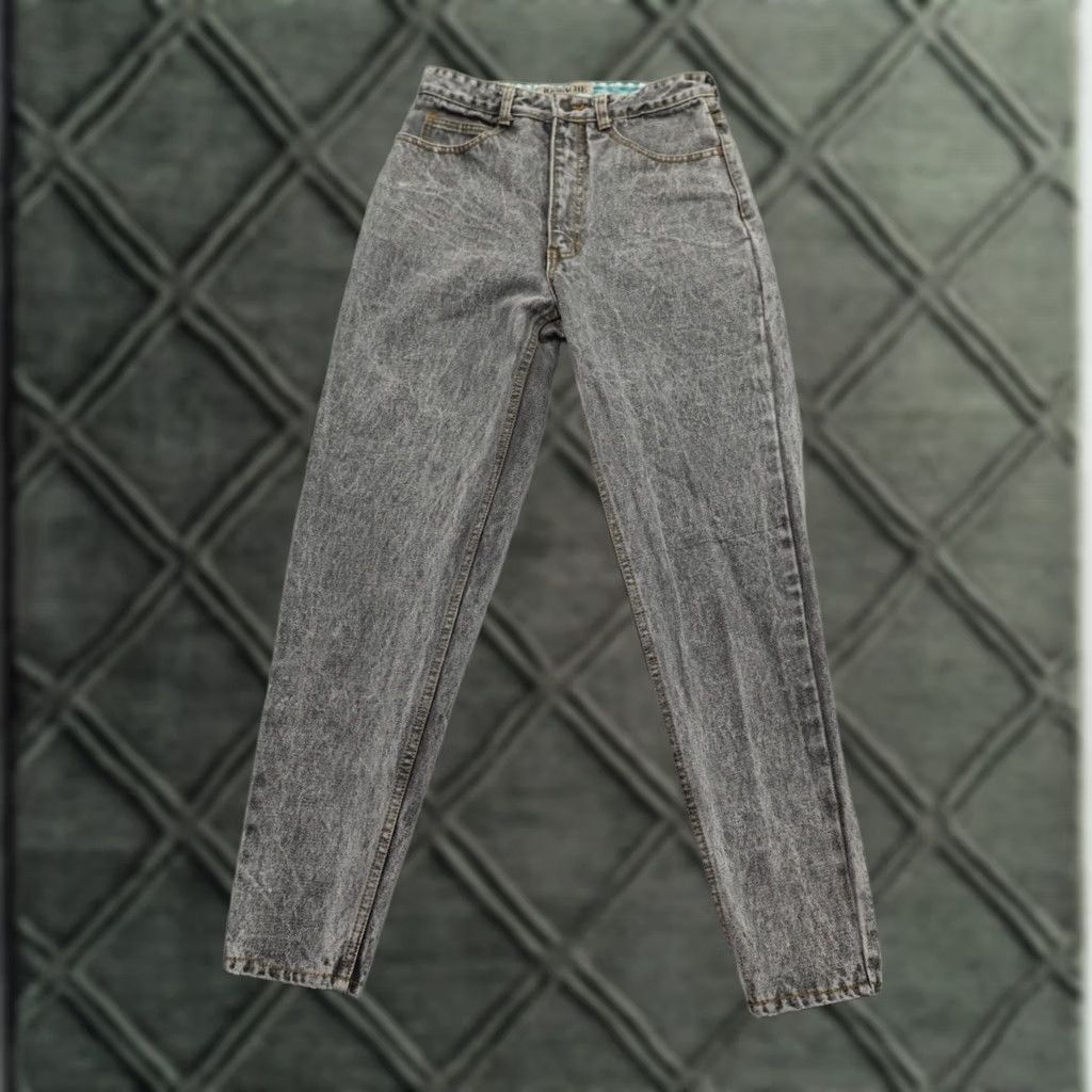 Jordache VINTAGE Jordache Women's Jeans Skinny 11/12 Gray Acid Wash High Rise Ankle 11X28 GENDER: Women Size 32" / US 10 / IT 46 - 1 Thumbnail