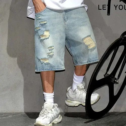 Japanese Brand Yukiko x ouchi Vintage Ripped Denim Jorts Size US 28 / EU 44 - 1 Thumbnail