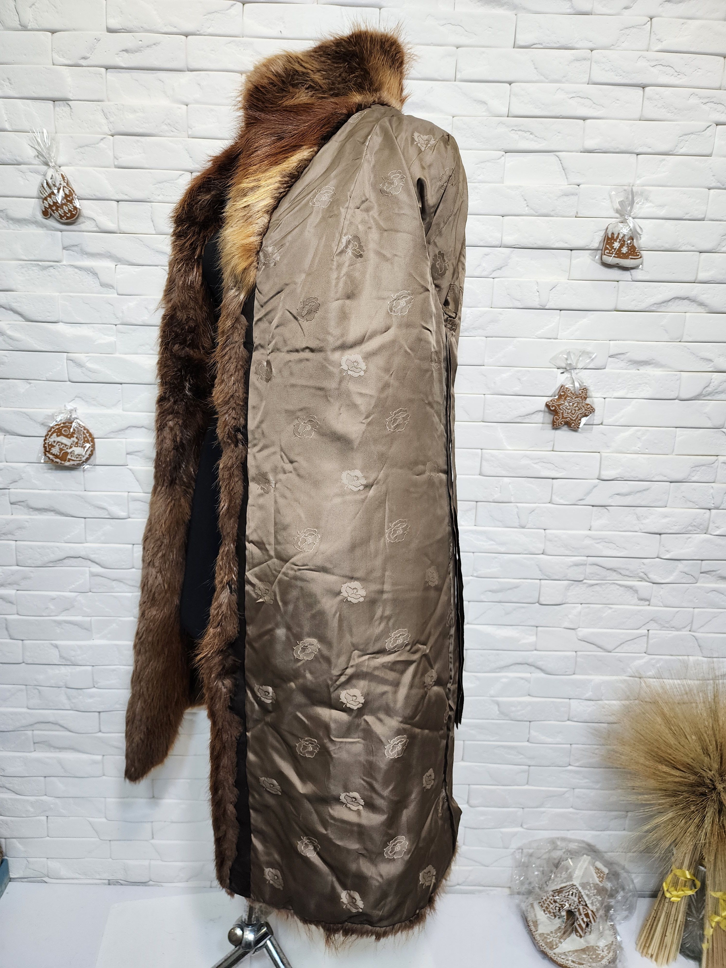Uniqlo Brown Fur Coat - Women's Vintage Fur Size M / US 6-8 / IT 42-44 - 8 Thumbnail
