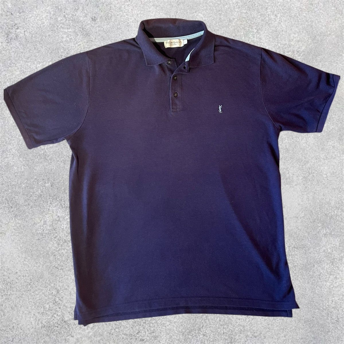 Saint Laurent Paris × Yves Saint Laurent YVES SAINT LAURENT POLO SHIRT XL SIZE ysl purple-blue Size US XL / EU 56 / 4 - 1 Thumbnail