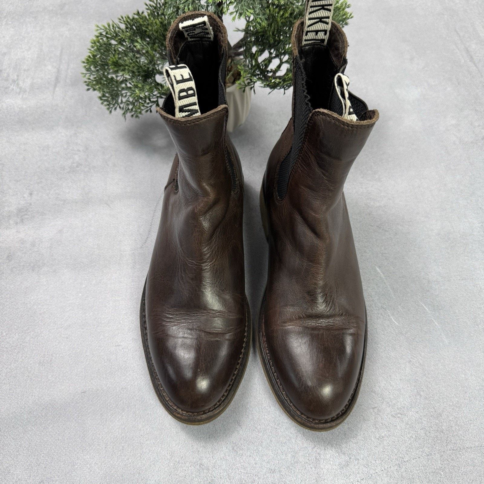 Dirk Bikkembergs Vintage Dirk Bikkembergs Brown Leather Chelsea Boots Size US 8 / IT 38 - 22 Thumbnail