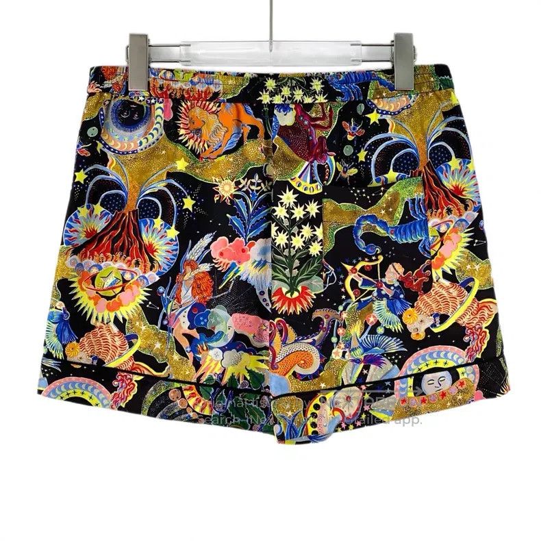 Dior Dior Multi-color cartoon pattern printed mulberry silk cas Size 26" / US 2 / IT 38 - 2 Thumbnail
